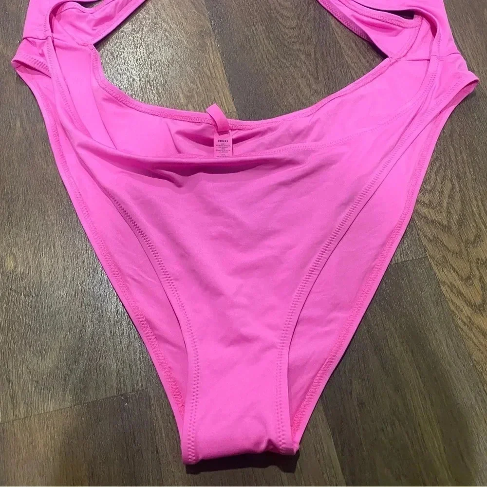 SKIMS Swim Cut Out Monokini in Taffy Pink Size 4X New with Tags